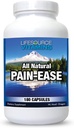 LifeSource Vitamins All Natural Pain Ease - 20 synergistiska örter och enzymer som naturligt och säkert stöd: Huvudvärk och migrän - knän - axlar - gemensamma - Leg Pain - Spänning