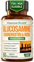 Glukosamin Chondroitin MSM Supplement - Avancerade gemensamma kosttillskott för män och kvinnor w / glukosaminsulfat 1000mg, Chondroitin Sulfate & MSM, vitamin B12 och mer för gemensam hälsa - FSA Berättigade
