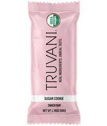 Truvani Plant Based Snack Bars | Sugar Cookie 1 Pack | 6g Protein | USDA Organic and Vegan | Den enda baren | Dairy, Soy och Gluten Free | Individuellt inslagna