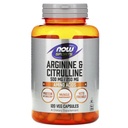 Nu livsmedel Arginine 500mg med Citrulline 250 mg-120 kapslar