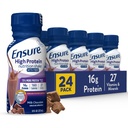 Säkerställ High Protein Bottled Milk Chocolate Nutrition Shake med Fiber, redo att dricka, 16g protein och 27 Vitaminer och mineraler, 8 fl oz, 24 Pack