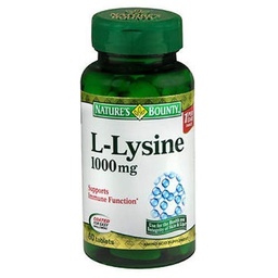 Naturens Bounty L-Lysine 1000 mg tabletter 60 ea (Pack av 12)