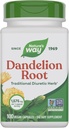 Naturens Way Dandelion Root, traditionell diuretisk ört*, Vegan Dandelion Root Capsules, 100 Count (Packaging May Vary)