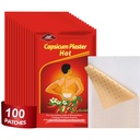 KONGDY Capsaicin Patches,4.72 "x7.08" Hot Capsicum Patch (100)