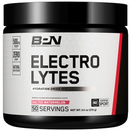 BARE PERFORMANCE NUTRITION BPN Electrolytes Hydration Drink Mix | Sugar Free Electrolyte Powder | 500mg Natrium per portion | Naturligt sötad | Salted Watermelon, 50 portioner