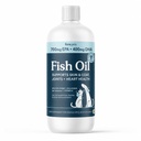 Fera Pets Fish Oil - Omega 3 för hundar och katter för att stödja gemensamma, hjärta, hud och päls hälsa - Non GMO med vitamin E - 8 oz