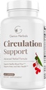 Cirkulationsstöd - med Hawthorn, Butchers Broom, L-Arginine, Varicose Veins Support - 60 kapslar