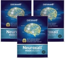 NANOWELL Neuroxall Hälsotillskott för förbättrad kognitiv funktion och mental klarhet, Astaxanthin, Ginkgo Biloba Extract, Antioxidant - 60 Softgels X 3 Boxar för 3 månader (180 greve)