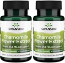 Swanson Chamomile Flower Extract 500 Milligram Standardiserade till 1,2% Apigenin 6 mg per kapsel 60 kapslar (2 Pack)