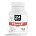 365 av Whole Foods Market, Vitamin B1 100mg, Vegan, 100 tabletter