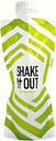 Kollapsible Shaker Bottle för Protein Shakes, Supplements - 12 Ounce Reusable, Recyclable, Travel Bottle