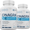 (2 Pack) Cinagra RX piller för män, Cinagra RX Supplement Advanced Formel, 120 greve