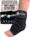 ActiveWrap Foot & Ankle Ice Pack Wrap for Heel, Arch och Ankle Discomfort, Swelling, Soreness och Injury Recovery - Återanvändbar Hot & Cold Wrap med justerbara Compression Straps