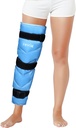 REVIX Full Leg Ice Pack Wrap Around Entire Leg, Återanvändbar Gel Cold Wrap för Hip, Thigh och Knee, Soft Cold Compress Ice Pack Sleeve med 3 Straps