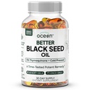 Organics Ocean Better Black Seed Oil Cold Pressed - Pure Nigella Sativa Oil for Immune Support - 5% Thymoquinone - Support Memory, Vitality och Cellular Health