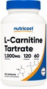 Nutricost L-Carnitine Tartrate 1000mg, 120 kapslar - 500mg per kapsel (60 portioner)