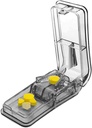 Pill Cutter för små eller stora piller. Bästa multipla piller splitter någonsin! design i USA. Dubblar som en pillerlåda. Inte lämplig för små piller. Keychain Pill Holder som en bonus. (Gray)