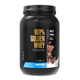 Maxler 100% Golden Whey Protein - 22g Protein per servering - Premium Whey Protein Powder för Pre Post Workout - Fast-Absorbing Whey Concentrate Isolate & Hydrolysate Blend - Milk Chocolate Protein 2 lb