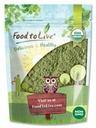 Mat till levande organiska Alfalfa pulver, 1,5 pund - Icke-GMO, rå torkade hela unga blad, Vegan, bra för bakning, juice, smoothies, skakar, te och drycker. God källa till kostfiber och protein