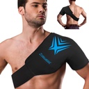 Shoulder Ice Pack Rotator Cuff Cold Therapy Flexibel återanvändbar Gel Ice Cold Pack Compression Wrap för skador Smärta Relief & Tendonitis, Återhämtning efter axelkirurgi, Svullnad (Black)