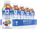 RYSE Clear Protein Drink - Kool-Aid Tropical Punch - 100 kalorier, 22g Whey Isolate Protein Shake, Sugar-Free, 0g Fat & Lactose-Free - Uppfriskande Ready-to-Drink Beverage - 16,9 fl oz Bottles (12-Pack)