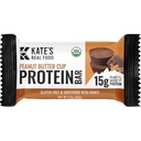 Kate’s Real Food Organic Protein Bars – (Peanut Butter Cup, 2.2 oz, Pack of 12) – Plant Based Protein Bars - Gluten Free, Soy Free, Non GMO, Whole Grains, and All Natural