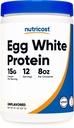 Nutricost Egg White Protein Powder 8oz (Unflavored) - Icke-GMO, Gluten Free