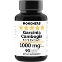 MONOHERB Garcinia Cambogia 1000 mg - 90 Veg kapslar - Hög styrka 10:1 Extrakt