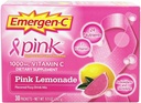 Emergen-C 1000mg Vitamin C-pulver för daglig immunsupport Koffeinfri vitamin C-tillskott med zink och mangan, B-vitaminer och elektrolyter, Super Orange smak - 30 greve