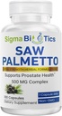 Saw Palmetto Supplement för män - 500 mg med 45% extrakt - Prostate Health & Hormone Balance Support - Non-GMO Kosttillskott för urinhälsa - 100 kapslar