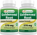 Bästa Naturals Goldenseal Root 570 mg (Non-GMO) 100 kapslar (100 greve av 2)