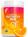 Electrolyte Powder – Zero Sugar Orange Hydration Mix | 90 Servings | Keto, Vegan, Gluten-Free | Natural Electrolytes for Muscle Recovery, Energy & Cramp Support | for Women, Runners, Athletes