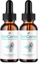 ZenCortex Tinnitus Ear Drops - ZenCortex 24, Zen Cortex Liquid Drops, ZenCortex Reviews, ZenCortex Drops för öronavlastning (2 Pack - 2 Månadsförsörjning)