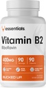 Bucked Up Vitamin B2 400mg kapslar, Essentials (90 portioner)