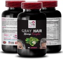 Biotin, färgförbättrande - GRAY HAIR REVERSE - återställa vibrerande, hårvårdslösning, förnyad hårfärg, färgrestaurering, hårtonförbättring, åldersförsvarande hår, livfull hårfärg 1Bot 60Caps