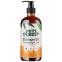 Husdjur Purest laxolja för hundar, katter, hästar, illrar och husdjur - 32 Fl Oz 100% Pure Premium Food Grade - Natural Omega 3, 6 & 9 Supplement - Främjar kost, hud, gemensam och hjärnhälsa