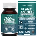 Plant Aminos Organic Essential Amino Acid Supplement (EAAs) & BCAA - 100% Plant-Based Raw, Vegan - All 9 Essential Amino Acids with 18 Total Amino Acids (360 Tablets)
