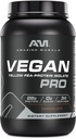 Amazing Muscle Vegan Protein Powder | 28 Grams Protein | 34 portioner | Zero Sugar | Gula Pea Protein Isolat Supplement | Tillverkad i USA (3 Lb, Choklad)
