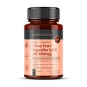Ultra Pure Superba Krill Oil 500mg x 120 kapslar - Sourced in The Unpolluted Waters of Antarctic Providing a Rich Supply of Astaxanthin, Omega 3 och vitamin D