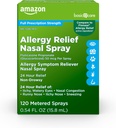 Grundläggande vård 24-timmars allergihjälp Nasal Spray, Fluticasone Propionate (Glucocorticoid), 50 mcg Per Spray, Full Prescription Strength, Non-Drowsy, 0,54 fl oz (Pack av 1)