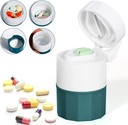 Pill Crusher och Cutter, Pill Grinder för små piller och vitaminer, Pill Crusher Grinder Fine Powder, 4-i-1 Medicine Pulverizer Grinder, Pill Cutter med Medicine Storage