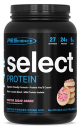 PEScience Välj Proteinpulver, Whey och Casein Blend, Clean Protein Powder för kvinnor och män, Låg Kalori, Låg Carb, Keto Friendly, Gluten Free - Frosted Sugar Cookie - 27 portioner