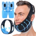 REVIX Wisdom Teeth Ice Pack Head Wrap med 3D Sewing Jaw Ice Pack för Face Oral Surgery Pain Relief för TMJ, Tand Extraction & Teeth Removed, Extra Snug Fit med 4 Hot Cold Gel Packs Reusable, Black