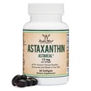 Astaxanthin 12mg Max Strength (Endast Patented Astaxanthin (Astrareal) med 70 + Human Clinical Trials - World's Most Studied Brand) Grown, Harvested och Made in the USA (Astaxantina) av Double Wood