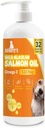 Alaskan laxolja för hundar och katter - Omega 3 EPA DHA fiskolja för hälsosam hud och rock, gemensamt och benstöd, allergi lättnad och inflammation försvar - 32oz all-naturligt flytande tillägg