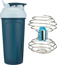HydraCup Power Shaker w / Vikt Whisk, 28oz - Snabbare blandning, mindre skakning krävs, Clump-Free Protein Shakes, Shaker Cup (Polypropylene, Blue)