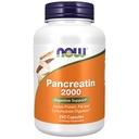 NOW Foods Supplements, Pancreatin 2000 med naturligt förekommande Protease (Protein Digesting), Amylase (Carbohydrate Digesting) och Lipase (Fat Digesting) Enzymer, 250 kapslar