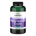 Swanson Magnesium Bone & Muscle Health Support 200 Milligram (2 Caps per 400 mg Servering Magnesium Oxide) 500 kapslar