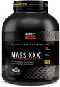 GNC AMP Mass XXX, kliniskt bevisad viktökningsproteinpulver, förbättrar styrka, storlek, 780 kalorier, 50g protein, mikroniserade aminosyror, kreatin, betaine, Cookies & Cream, 13 portioner, 6 SVG