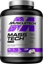 Mass Gainer Protein Powder MuscleTech Mass-Tech Mass Gainer Whey Protein Powder + Muscle Builder Protein Powder Creatine Supplements Cookies och Cream, 7 lbs (Package May Vary)